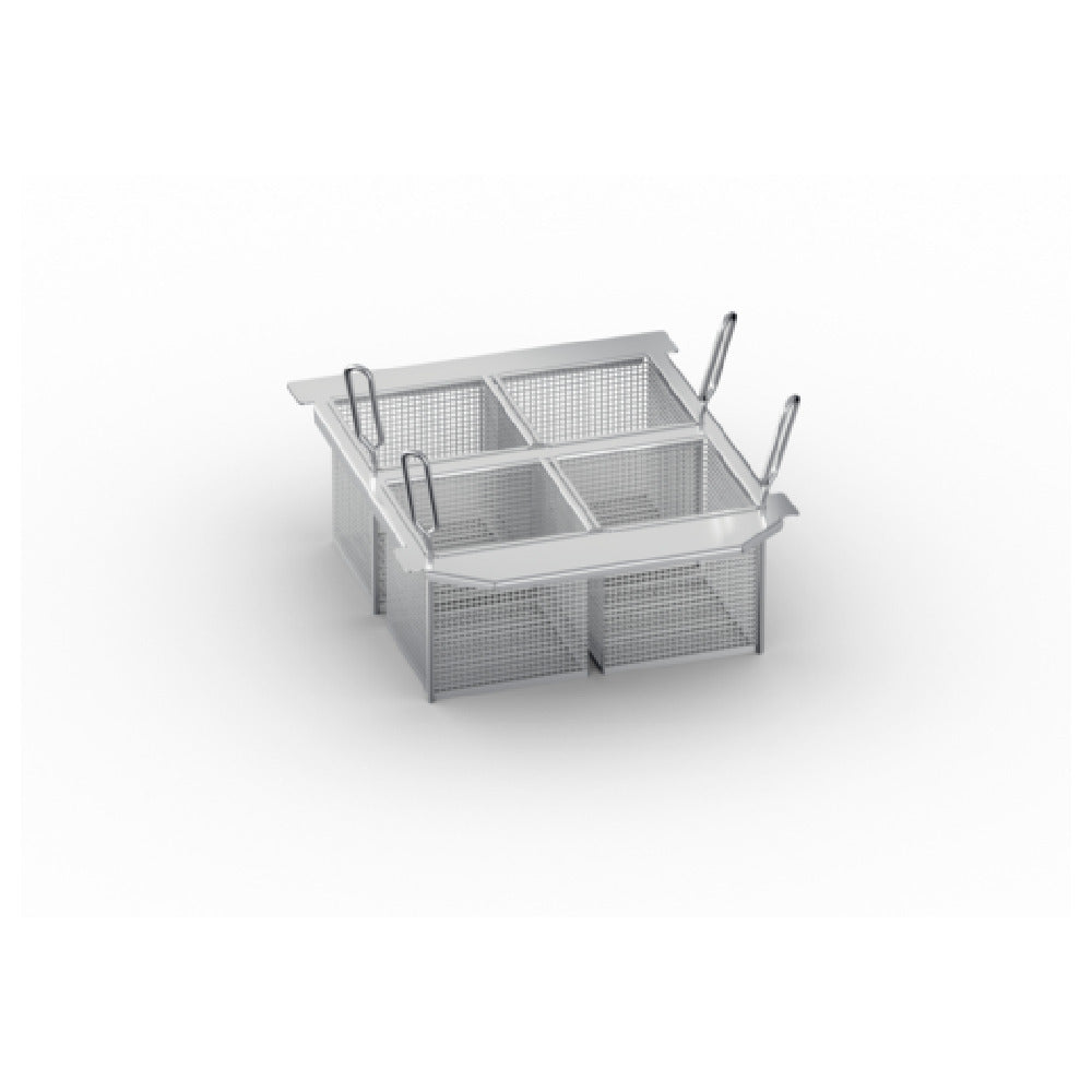 Rational 60.75.979 Portion Basket Kit Includes (4) 1/6 GN Frying Baskets And Frame