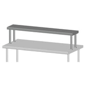 SPG TSS-18-10 - Universal Stainless Single Overshelf, 10" Wide, Stainless Steel (priced Per Linear Foot)