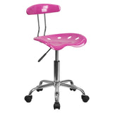 Flash Furniture LF-214-CANDYHEART-GG Vibrant Swivel Task Chair 29-1/4" To 34-3/4" Adjustable Height