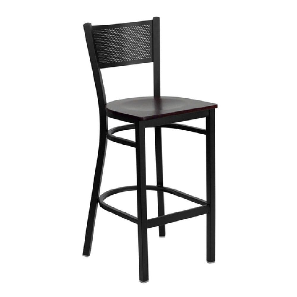 Flash Furniture XU-DG-60116-GRD-BAR-MAHW-GG Hercules Series Restaurant Barstool