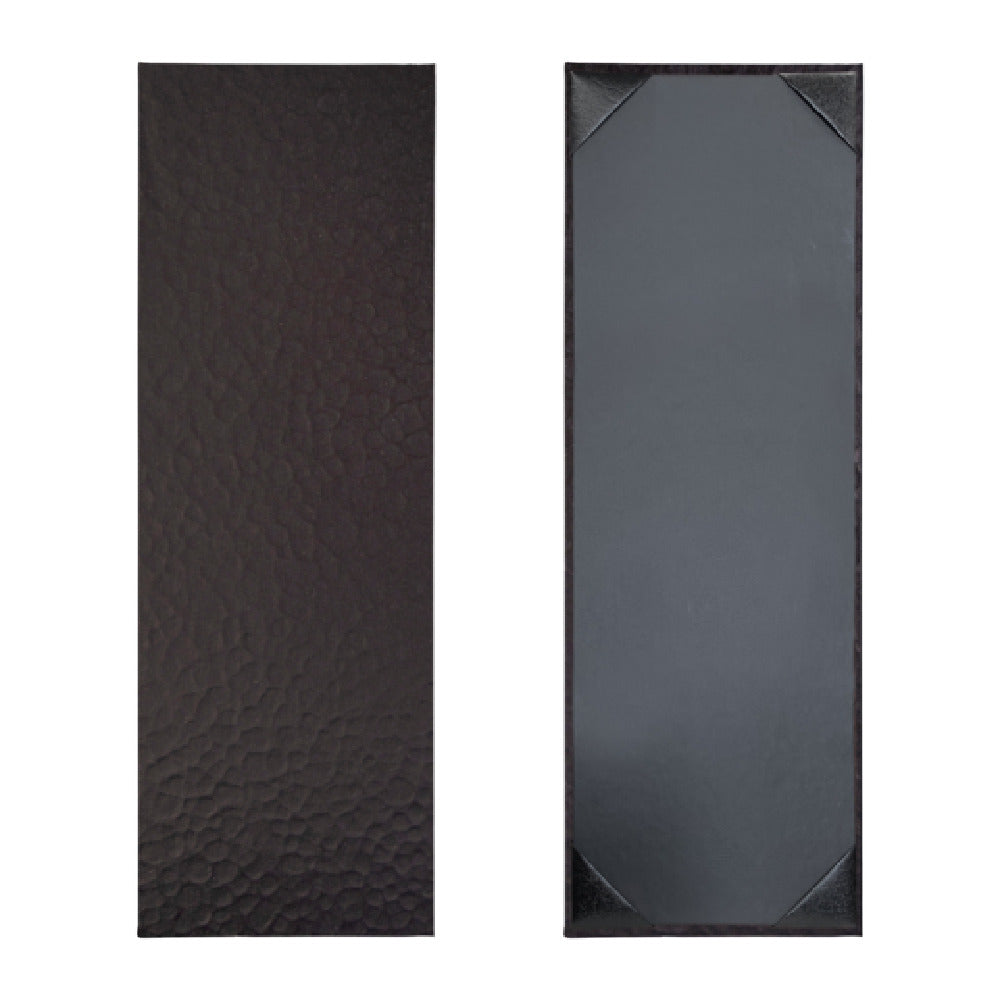 Risch METRO-1V 4.25X14 Metro Iron Or Mesh Hardback Metallic Menu Cover (specify Pattern And Color)