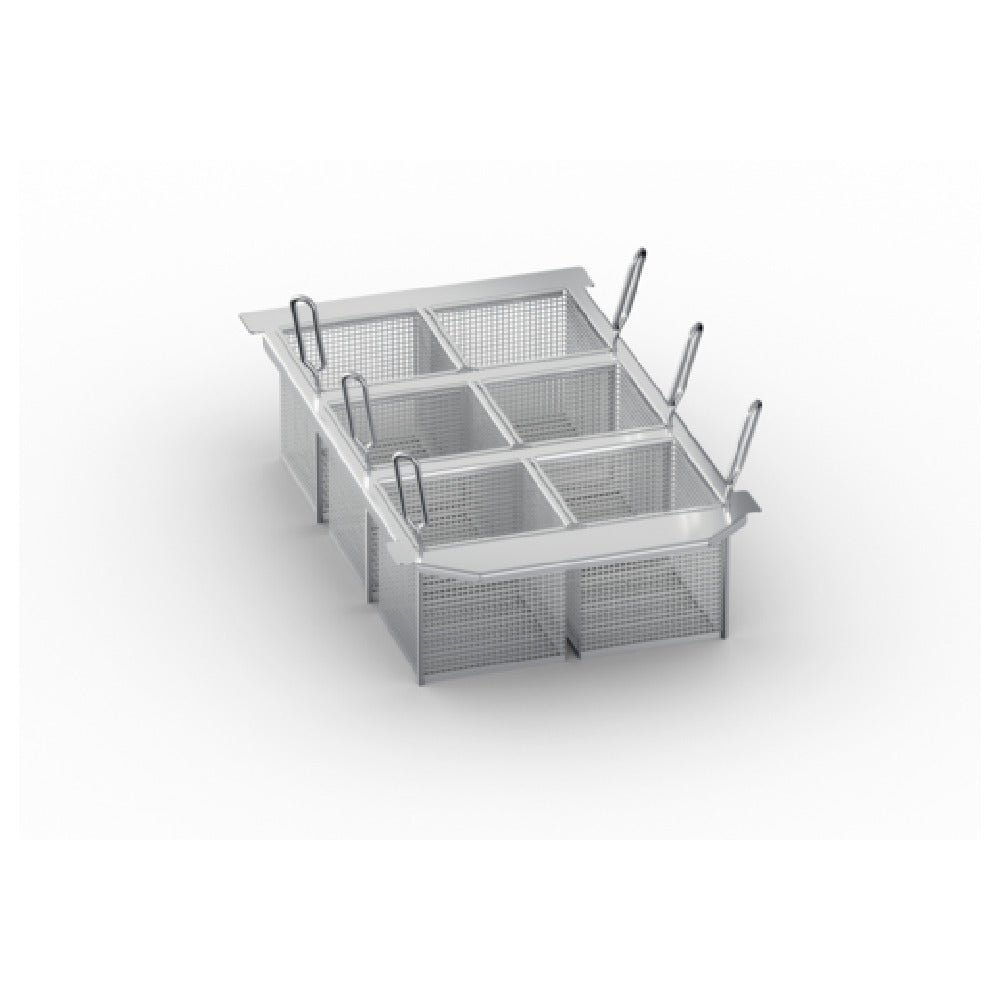 Rational 60.75.307 Portion Basket Kit Includes (6) 1/6 GN Frying Baskets And Frame