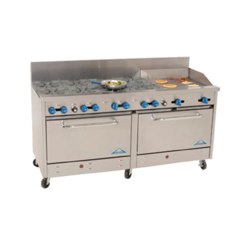 Comstock-Castle 2F330-12 Range Gas 72" Wide