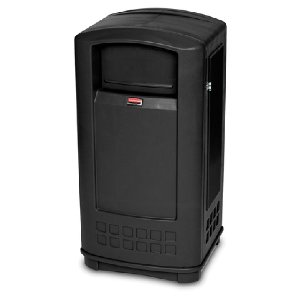 Rubbermaid FG9P9000BLA - Plaza™ Jr. Container, 35 Gallon, 21-2/5"W X 20-3/10"D X 41-1/10"H