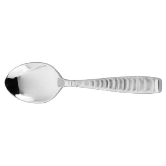 Steelite WLMAS29 Demitasse Spoon 4-1/3" Grooved Handle