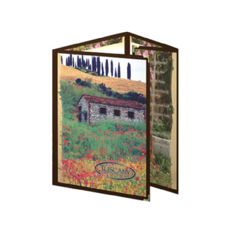 Risch TETQ 5.5X8.5-LEATHERETTE Deluxe Sewn Leatherette Menu Cover (specify Color)