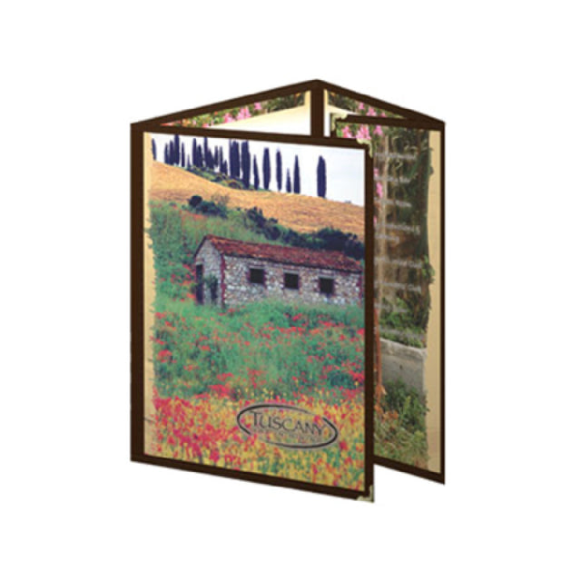 Risch TETQ 5.5X8.5-LEATHERETTE Deluxe Sewn Leatherette Menu Cover (specify Color)