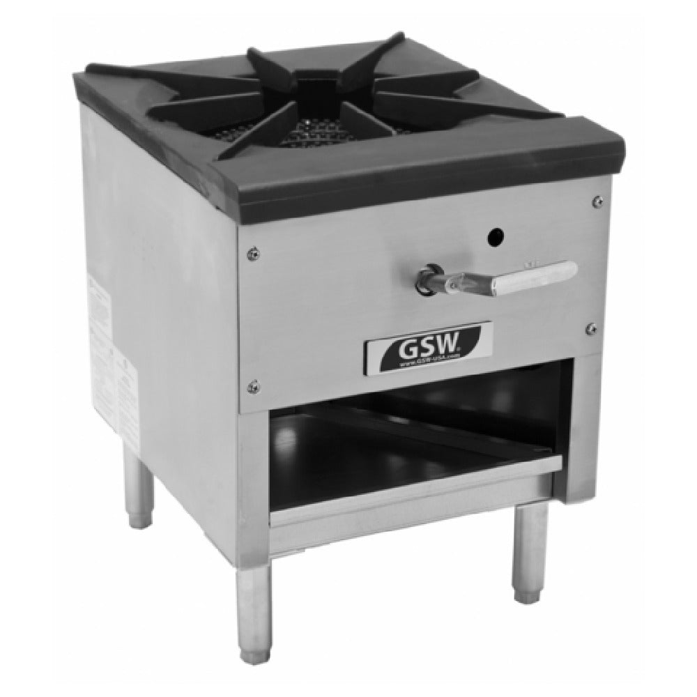 GSW USA AESP1-18D24NG 18 Tips Duck Jet Burner Stock Pot Stove 24"H 100000BTU-NG