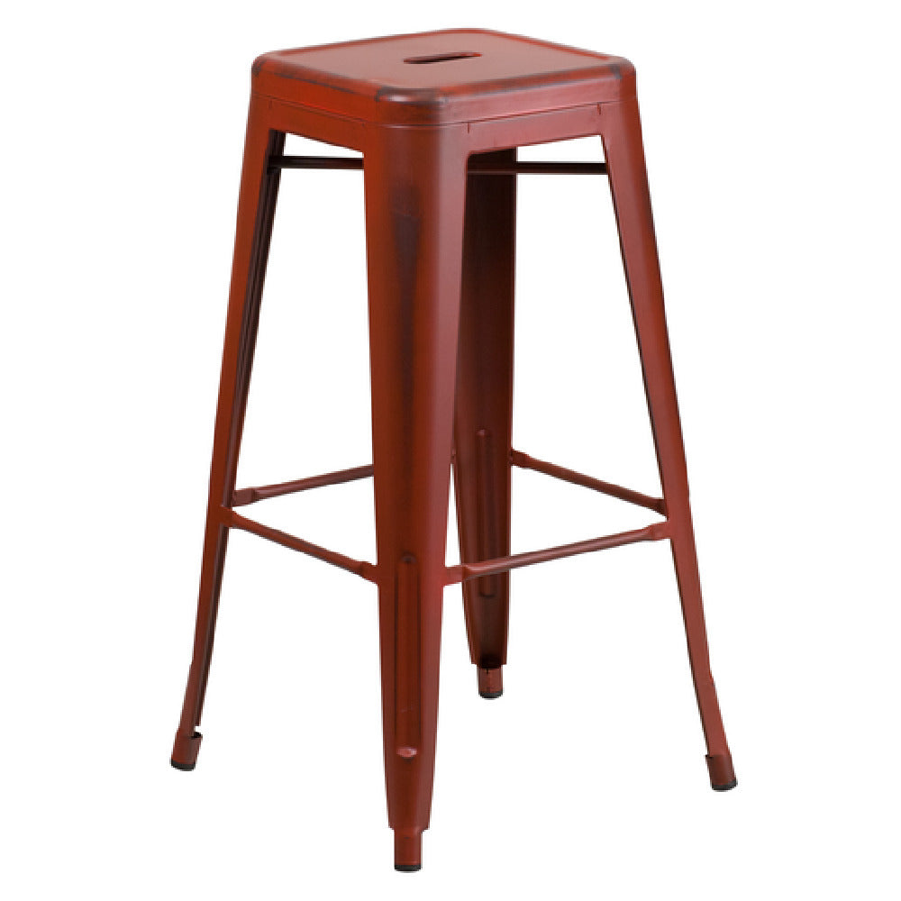 Flash Furniture ET-BT3503-30-RD-GG Bar Stool 500 Lb. Weight Capacity Backless