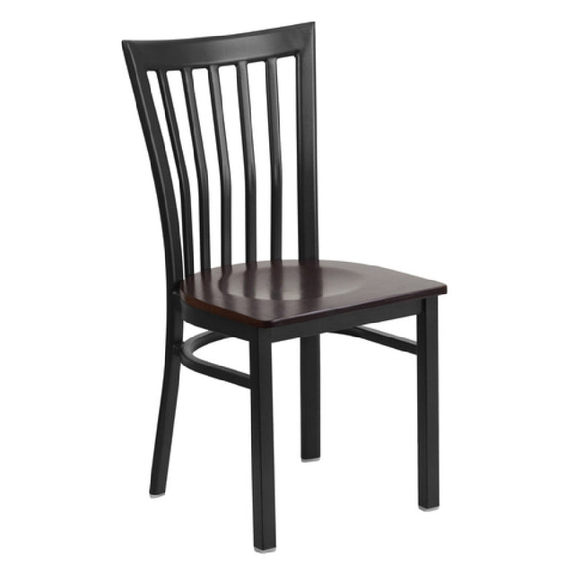 Flash Furniture XU-DG6Q4BSCH-WALW-GG Hercules Series Restaurant Chair Metal Schoolhouse Back