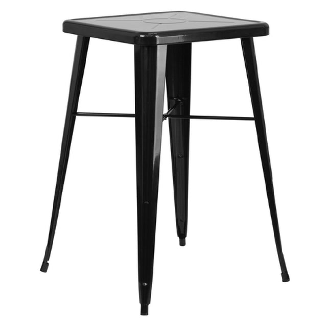 Flash Furniture CH-31330-BK-GG Table 23-3/4"W X 23-3/4"D X 40"H (footprint: 27-3/4"W X 27-3/4"D)