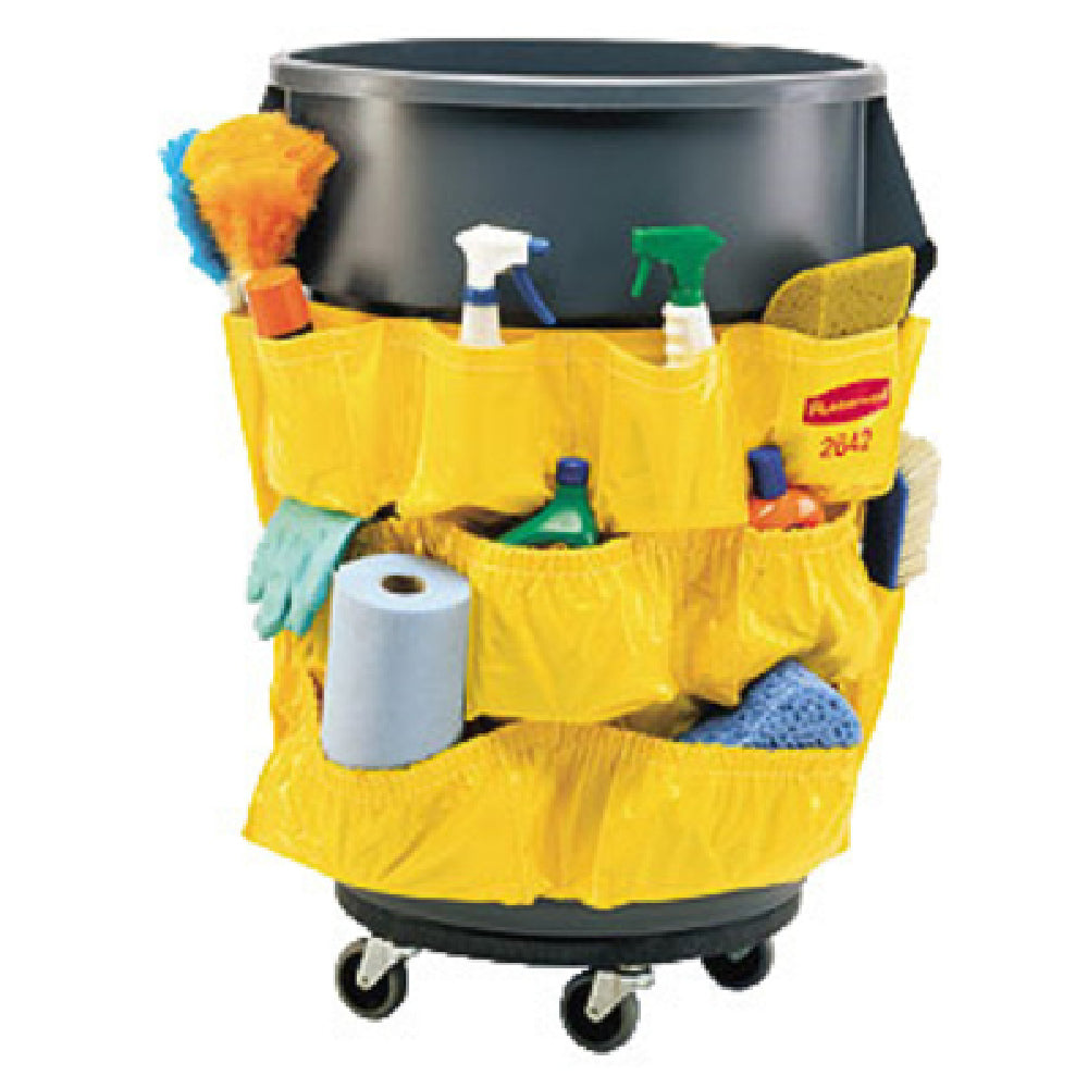 Rubbermaid FG264200YEL - BRUTE® Caddy Bag, 20"D X 20-1/2"H, (12) Various Sized Pockets