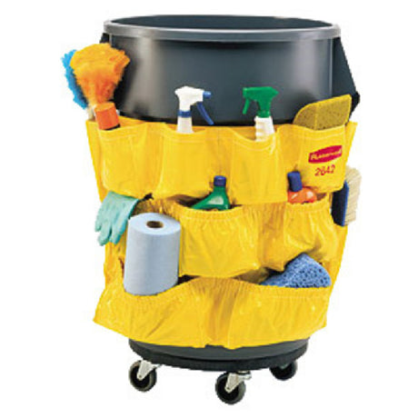 Rubbermaid FG264200YEL - BRUTE® Caddy Bag, 20"D X 20-1/2"H, (12) Various Sized Pockets