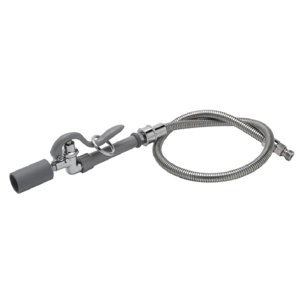 T&S Brass B-0100-C-SWV Pre-Rinse Spray Low Flow Spray Valve (B-0107-C) 44" Flexible Stainless Steel Hose