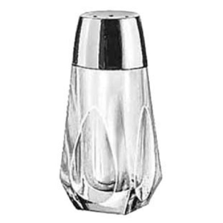 Libbey 5037 Salt/Pepper Shaker 1-1/2 Oz. Glass With Chrome Plated Plastic Top