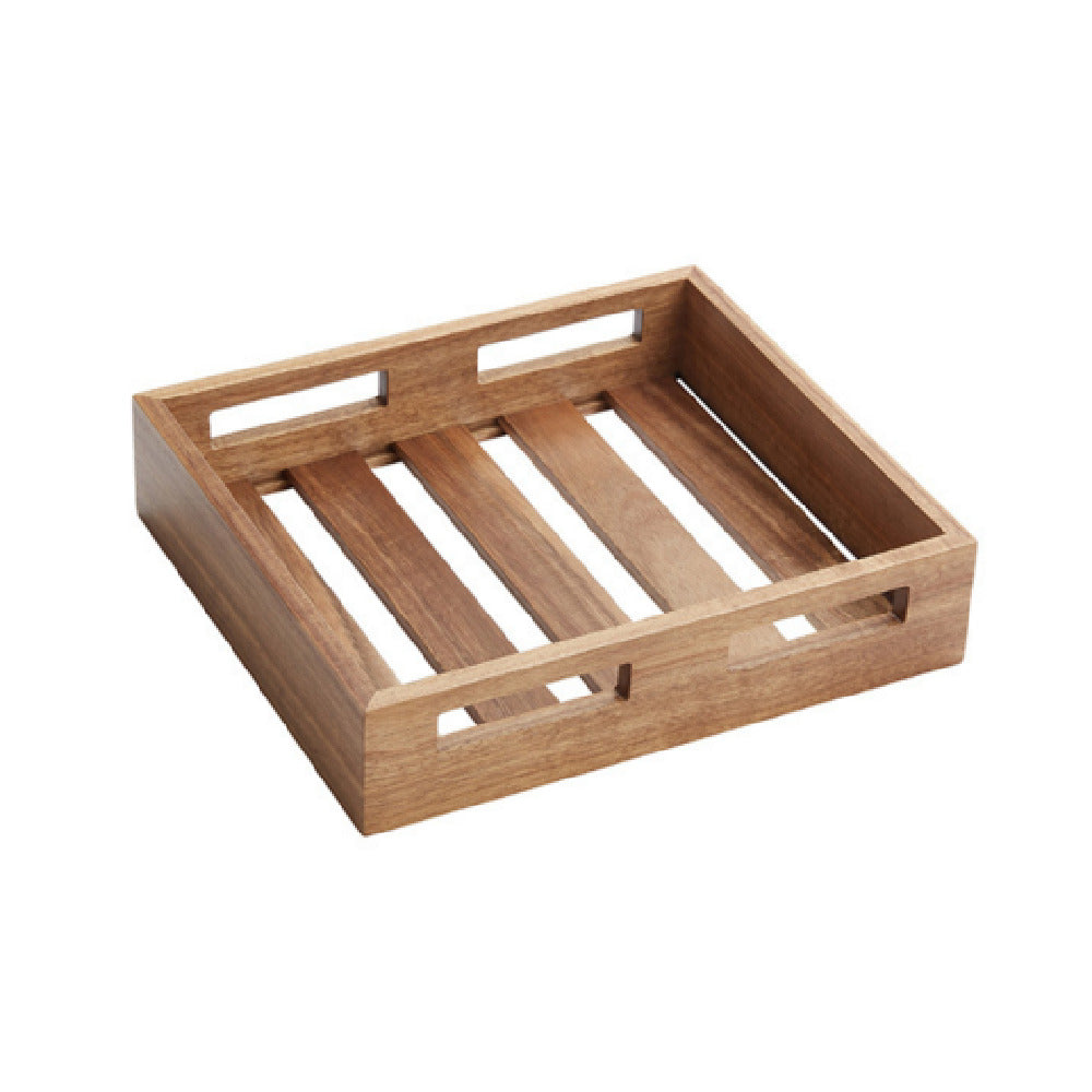 American Metalcraft AWH2 Wooden Crate Acacia 11-1/4" L