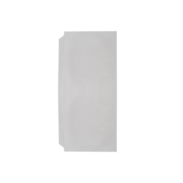Risch PAGEPRO 4.25X11 Vinyl 3-Hole Punched Page Protector 4-1/4" X 11" Holds Two Pieces Of Paper Inside A 3-ring Or Screwpost Binder