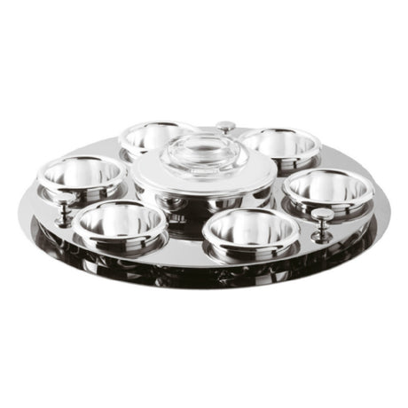 Rosenthal Sambonet Paderno 56029-40 Caviar Set 15 3/4" Dia. Round