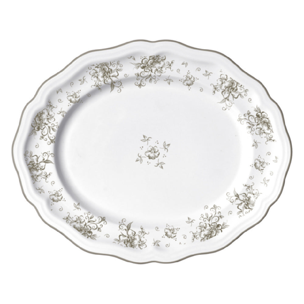 Steelite 62555FP817 Oval Platter 13.0" X 10.5" X 1.0" Adelina
