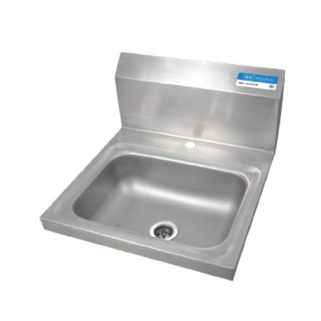 BK Resources BKHS-D-1410-1 Hand Sink Wall Mount 14" Wide X 10" Front-to-back X 5" Deep Bowl