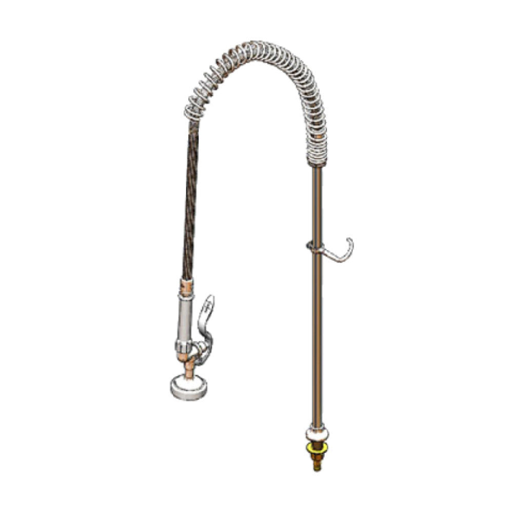 T&S Brass B-0143-01 Pre-Rinse Unit 1-1/4"L Shank On Base Faucet 1/2" End With 1/4" IPS Tailpiece