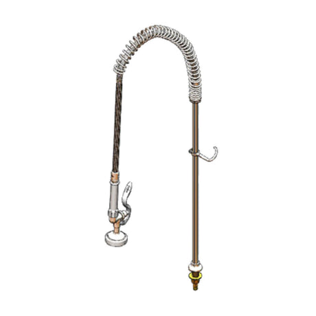 T&S Brass B-0143-01 Pre-Rinse Unit 1-1/4"L Shank On Base Faucet 1/2" End With 1/4" IPS Tailpiece