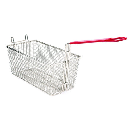 Hubert 80709 - Value Series Fry Basket, 12-7/8"L X 6-1/2"W X 5-3/8"H, Durable Nickel-plated