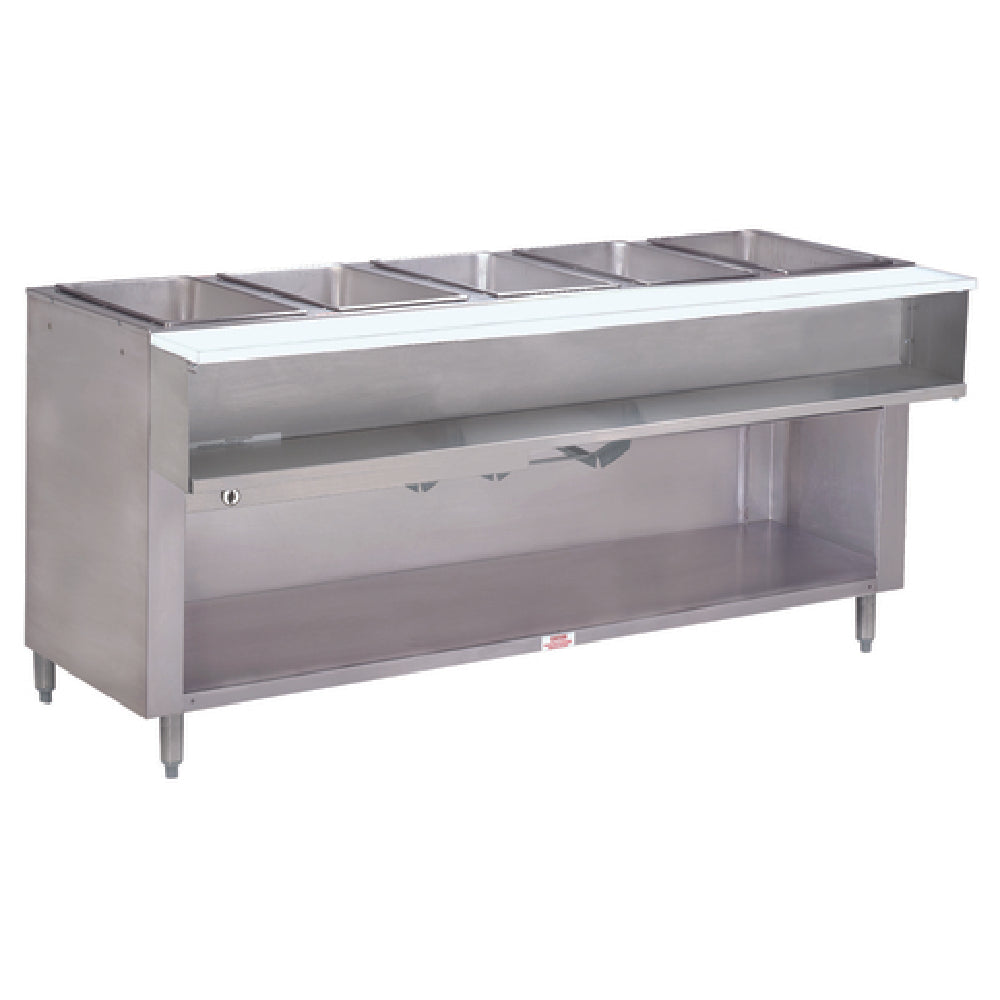 Advance Tabco WB-5G-LP-BS Water Bath Hot Food Table LP Gas 77-3/4"W X 30-5/8"D X 34-1/8"H