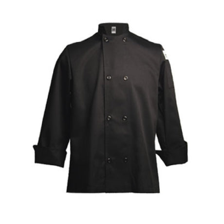 John Ritzenthaler Company J061BK-M Chef Revival® Chef's Jacket Medium Double Breasted