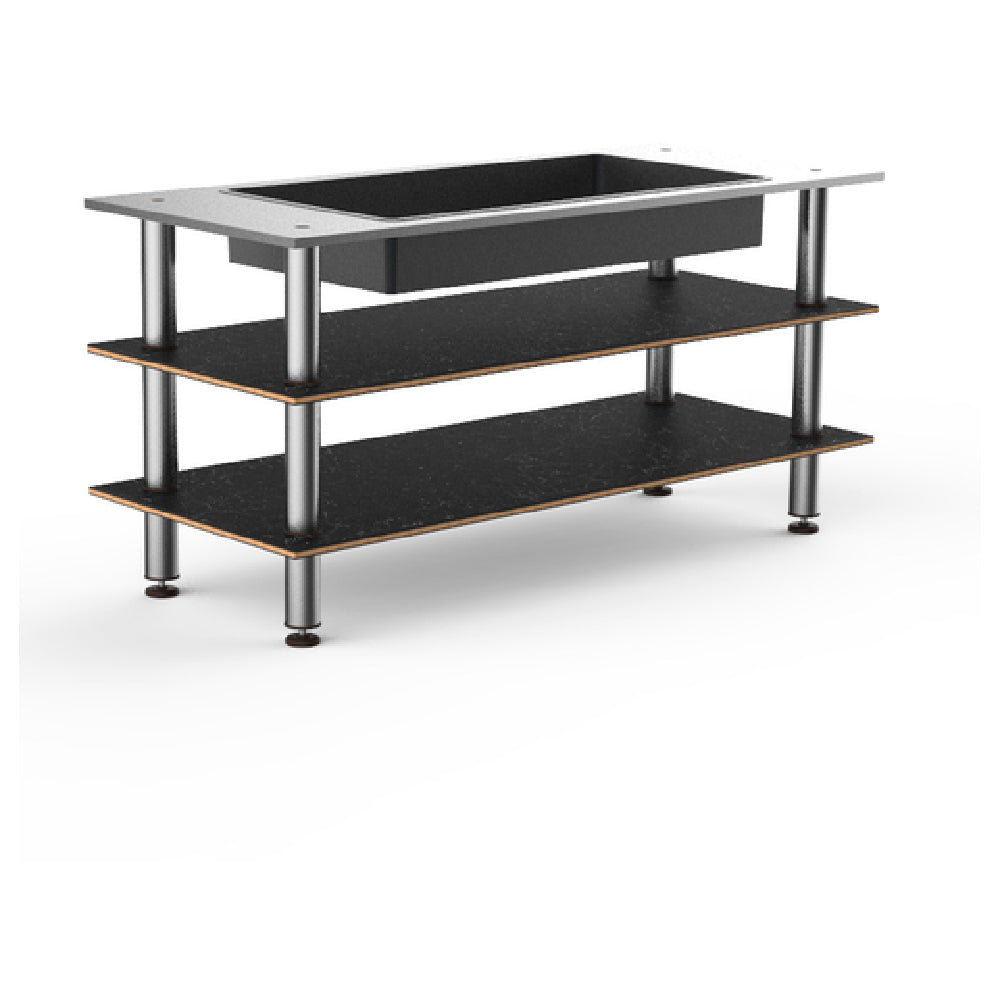 Steelite MGCMLE03MSXF Mogogo Buffet Solutions Modular Salad Bar Unit 3-tier 71" X 29-1/2" X 35"H