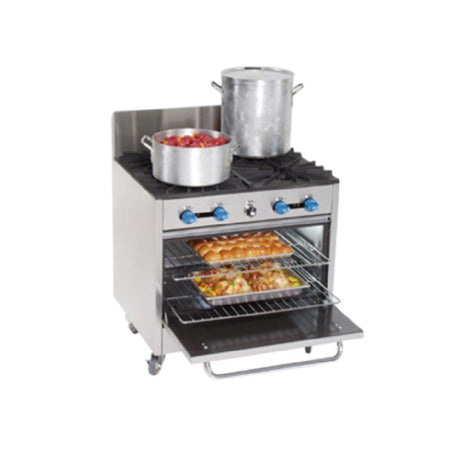 Comstock-Castle FK430-18 Heavy Pot/Griddle Range Gas 36" Wide X 30" Deep Frame