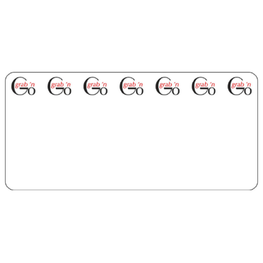 Hubert 56021 - Laser Labels, "Grab 'n Go" Heading, 3-1/2" X 1-5/8"H
