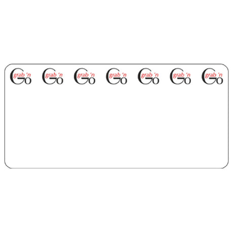 Hubert 56021 - Laser Labels, "Grab 'n Go" Heading, 3-1/2" X 1-5/8"H