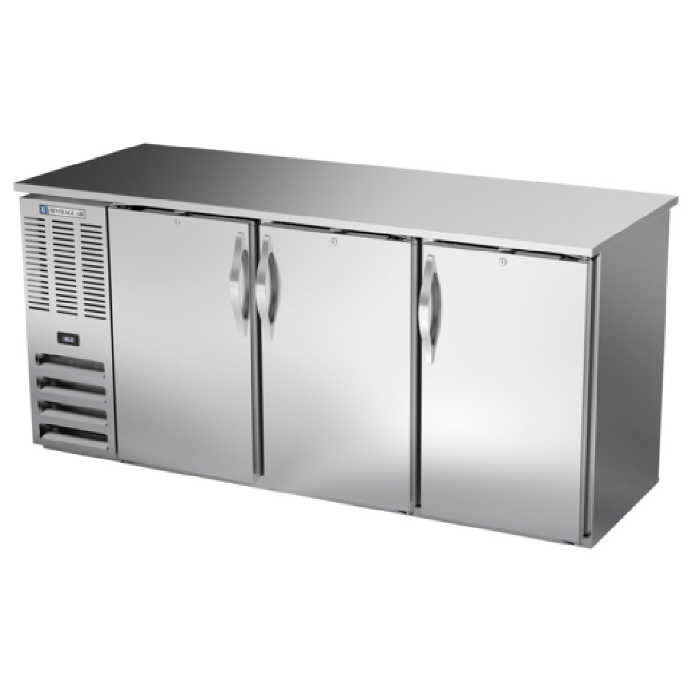 Beverage Air BBN72HC-F-PT-S - Refrigerated Open Food Rated Back Bar Pass-Thru Storage Cabinet