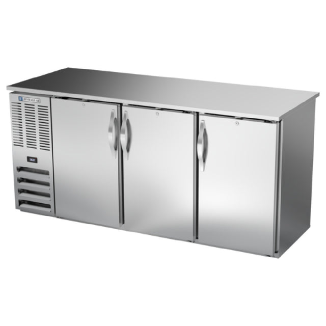 Beverage Air BBN72HC-F-PT-S - Refrigerated Open Food Rated Back Bar Pass-Thru Storage Cabinet