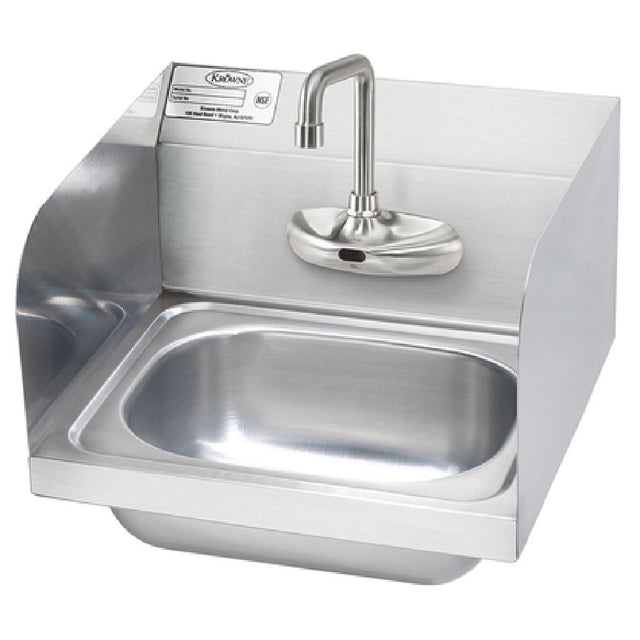 Krowne HS-68 Hand Sink Wall Mount 12-1/2"W X 9-3/4"D X 5-5/8" Deep Bowl