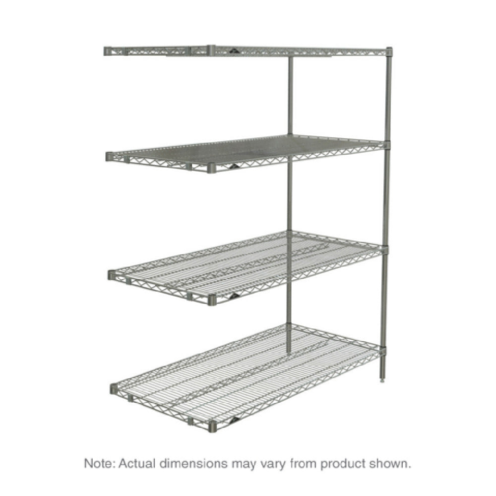 Metro AN436BR Super Erecta® Add-On Shelving Unit 36"W X 21"D X 63"H (4) Wire Shelves