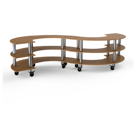 Steelite MGCMSB03BSXW Mogogo Buffet Solutions Modular Serving Station 3-tier 141" X 76" X 35"H