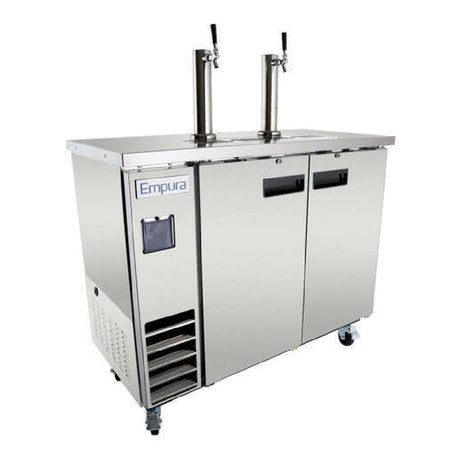 Empura Refrigeration E-KDD2-2-S Direct Draw Beer Dispenser 61.1"W X 24.41"D X 41.9"H 12.5 Cu. Ft. Capacity
