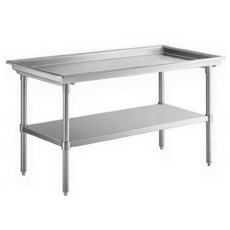Klinger's Trading DST3061 - Dish Sorting Table, 61"W X 30"D X 35"H, 16/304 Stainless Steel Construction