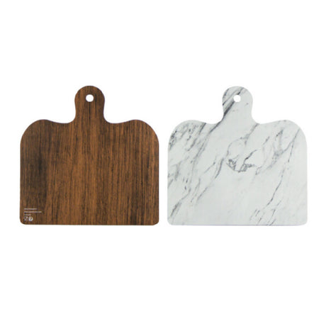 PacknWood 210PL2020 - Double Face Marble/Wooden Planks For Mezze/Tapas With Hole