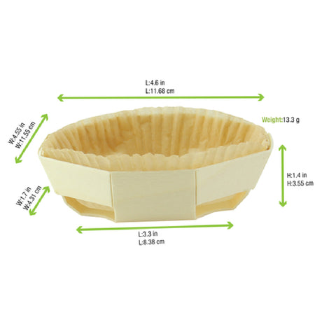 PacknWood 210NBAKERD12 - Baking Mold, 4.6" X 1.4"H, Octagonal