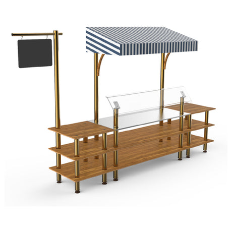 Steelite MGCMLA04BBWF Mogogo Buffet Solutions Modular Classic Canopy Station 3-tier