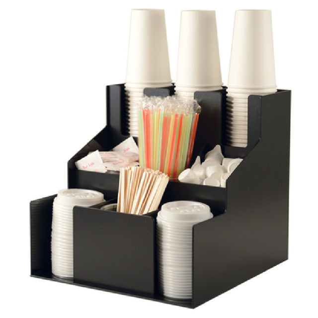 CAC China ACO3-3D Cup/Lid Organizer (3) Tier (3) Stack Accommodates Cups/lids Up To 4" Dia.