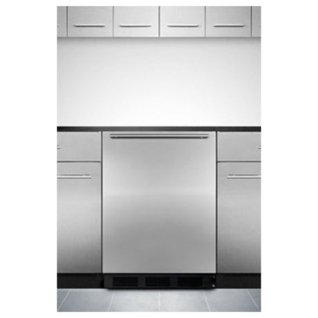 Summit FF7BKBISSHH Undercounter Refrigerator One-section Built-in Or Freestanding