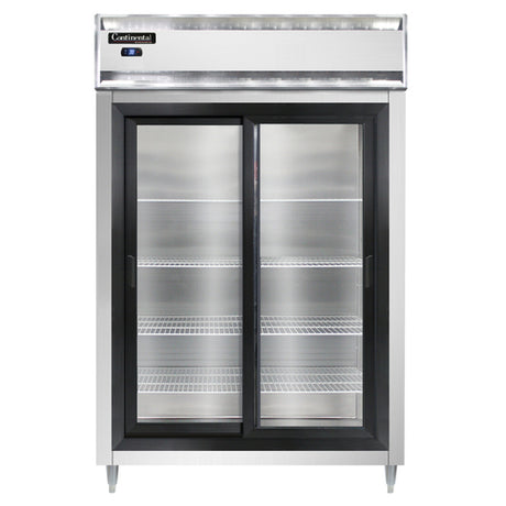 Continental Refrigerator D2RSNSSSGD Designer Line Refrigerator Reach-in Two-section
