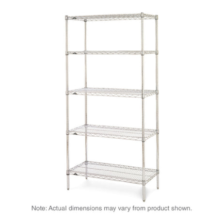 Metro 5N427BR Super Erecta® Starter Shelving Unit 30"W X 21"D X 74"H (5) Wire Shelves