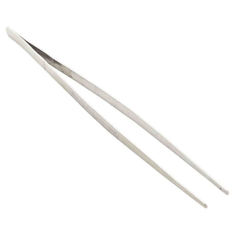 TableCraft Products 13001 - Plating Tongs, 0.75" X 0.375" X 8", 200-Series Stainless Steel