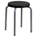 Flash Furniture YK01B-GG Stool Stackable Heavy Duty Plastic Seat