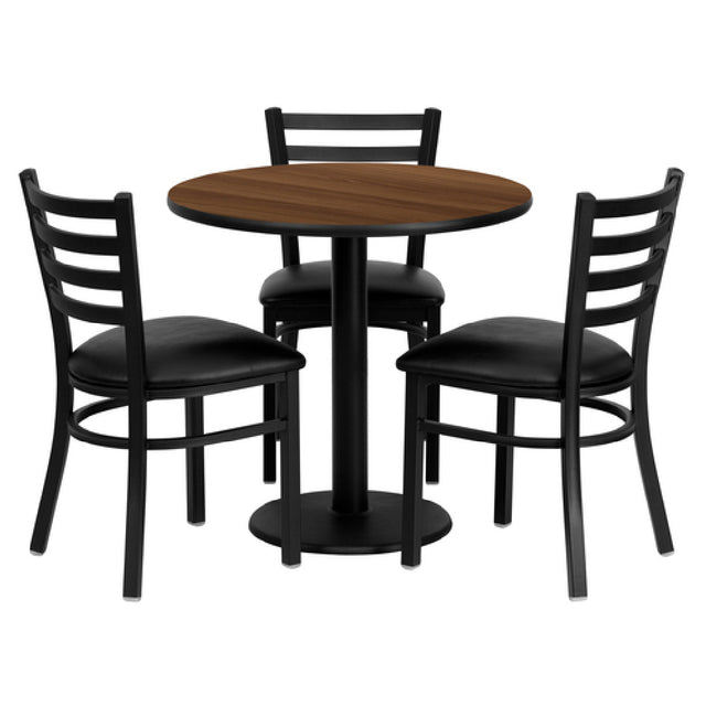 Flash Furniture MD-0002-GG Table And Chair Set Includes (1) 30" Dia. X 30"H Table